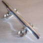 Stainless Steel Four Hole Hollow Base / Cross End Low Flat Cleats - AISI 316