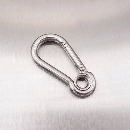 Stainless Steel Carbine Hooks - with Eyelet - AISI 316