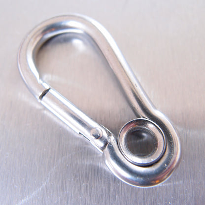 Stainless Steel Carbine Hooks - with Eyelet - AISI 316
