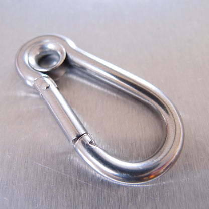 Stainless Steel Carbine Hooks - with Eyelet - AISI 316