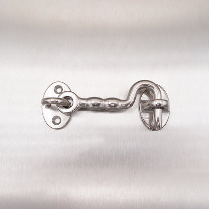 Stainless Steel Cabin Door Hooks with Plate - AISI 316