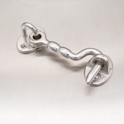 Stainless Steel Cabin Door Hooks with Plate - AISI 316
