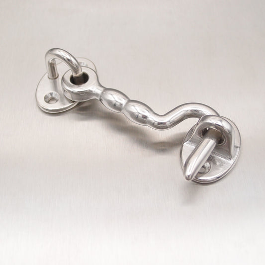 Stainless Steel Cabin Door Hooks with Plate - AISI 316