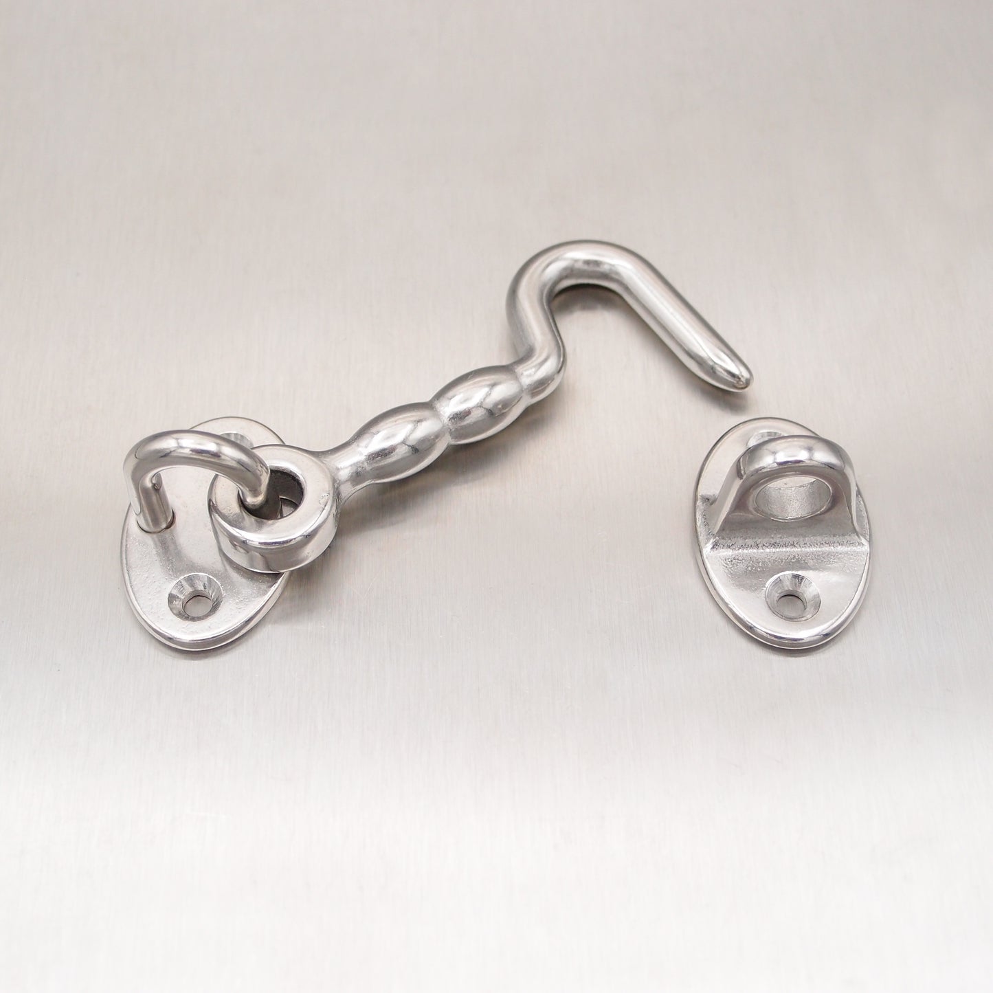 Stainless Steel Cabin Door Hooks with Plate - AISI 316