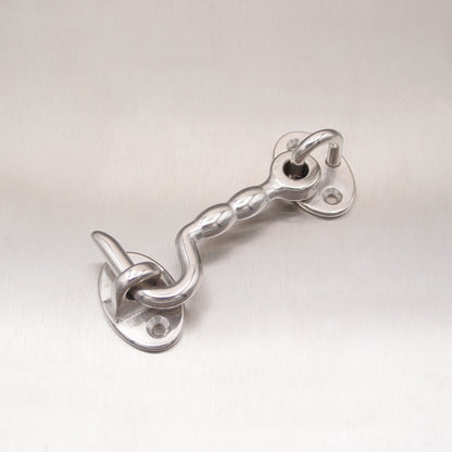 Stainless Steel Cabin Door Hooks with Plate - AISI 316
