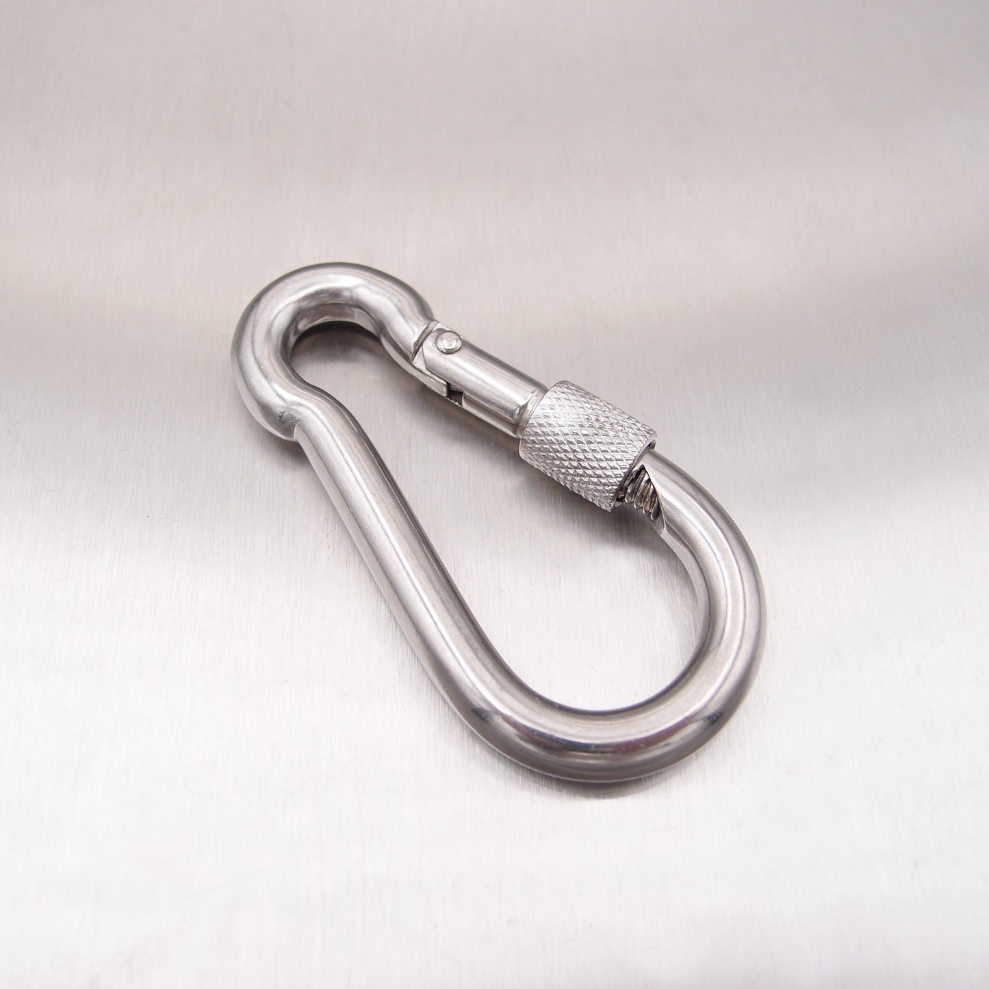 Stainless Steel Carbine Hooks with Screw Nut - Without Eyelet - AISI 316