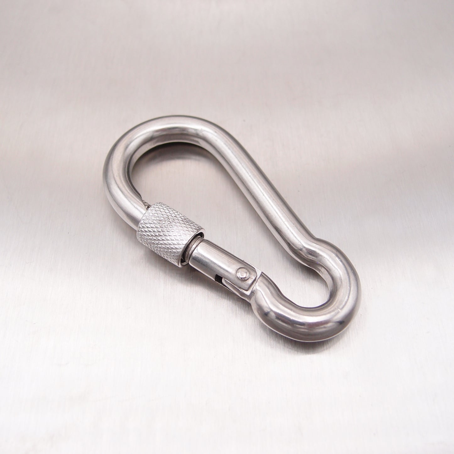 Stainless Steel Carbine Hooks with Screw Nut - Without Eyelet - AISI 316
