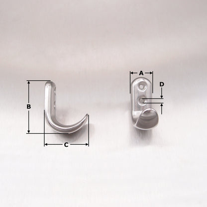 Coat hook - Cabin hook Stainless Steel AISI 316