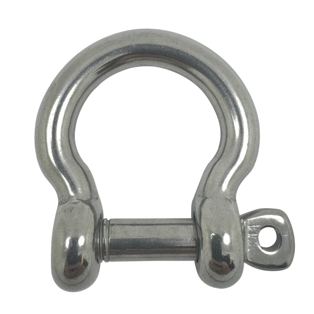 Stainless Steel Bow Shackle - with Captive Pin - AISI 316