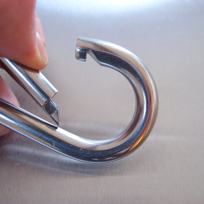 Stainless Steel Carbine Hooks - without Eyelet - AISI 316