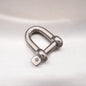 Stainless Steel Dee Shackles with Captive Pin - AISI 316