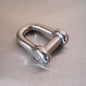 Stainless Steel Dee Shackles - with Countersunk Flush Pin - AISI 316
