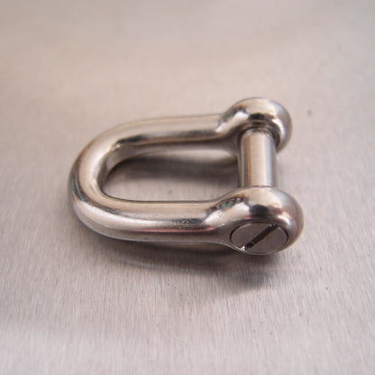 Stainless Steel Dee Shackles - with Countersunk Flush Pin - AISI 316