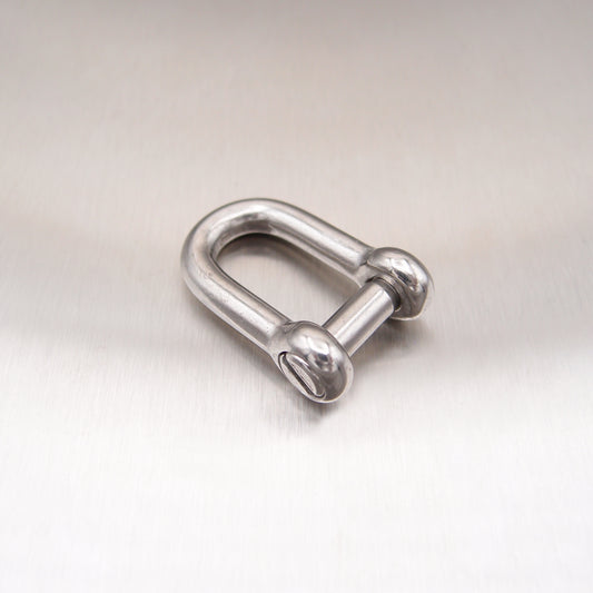 Stainless Steel Dee Shackles - with Countersunk Flush Pin - AISI 316