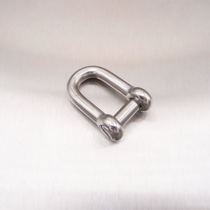 Stainless Steel Dee Shackles - with Countersunk Flush Pin - AISI 316
