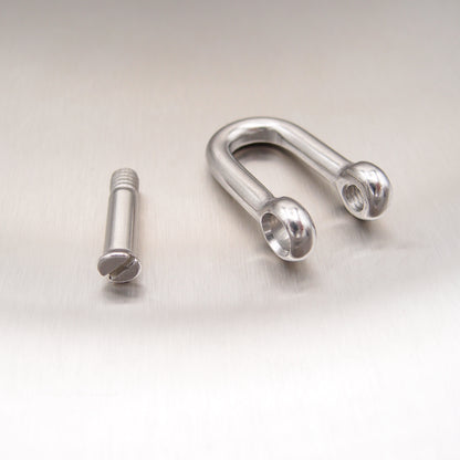 Stainless Steel Dee Shackles - with Countersunk Flush Pin - AISI 316