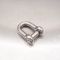 Stainless Steel Dee Shackles - with Allen Key Flush Pin (Hexagon Socket) - AISI 316