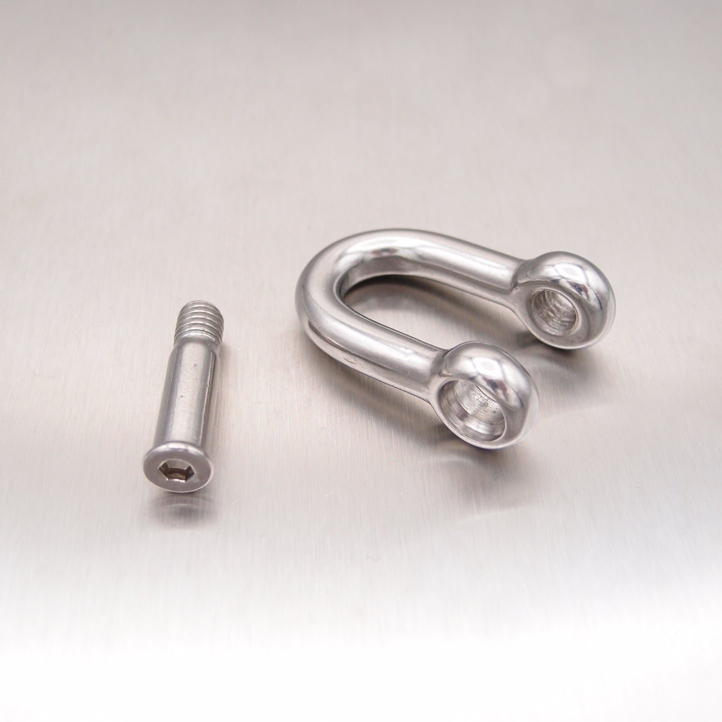Stainless Steel Dee Shackles - with Allen Key Flush Pin (Hexagon Socket) - AISI 316