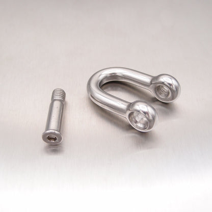 Stainless Steel Dee Shackles - with Allen Key Flush Pin (Hexagon Socket) - AISI 316