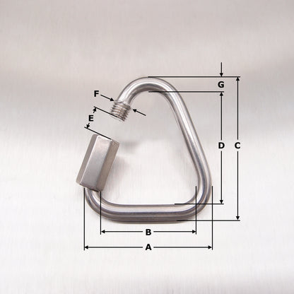 Stainless Steel Delta Type Quick Links - AISI 316