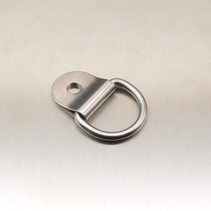 3mm x 20mm Stainless Steel Dee Ring and Cleat - AISI 316
