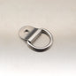 3mm x 20mm Stainless Steel Dee Ring and Cleat - AISI 316