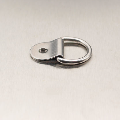 3mm x 20mm Stainless Steel Dee Ring and Cleat - AISI 316