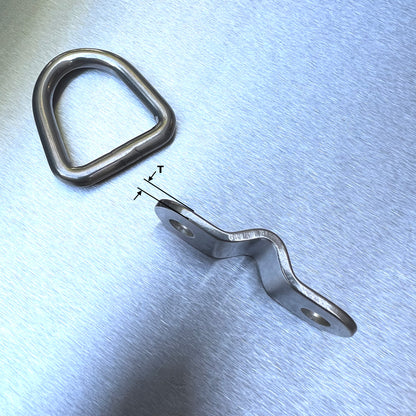 Stainless Steel Dee Ring & Mounting Bracket