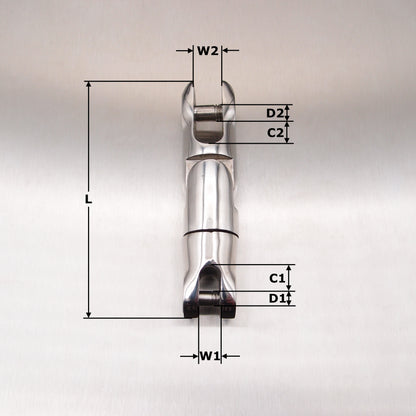 Stainless Steel Double Swivel Anchor Connector - AISI 316