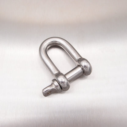 Stainless Steel Dee Shackle - with Screwed Collar Pin AISI 316
