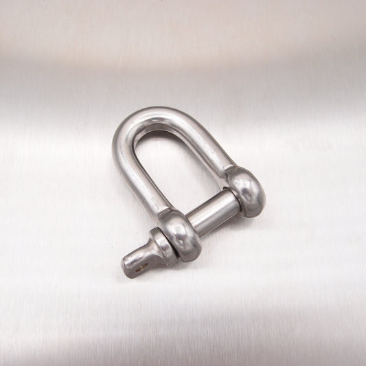 Stainless Steel Dee Shackle - with Screwed Collar Pin AISI 316