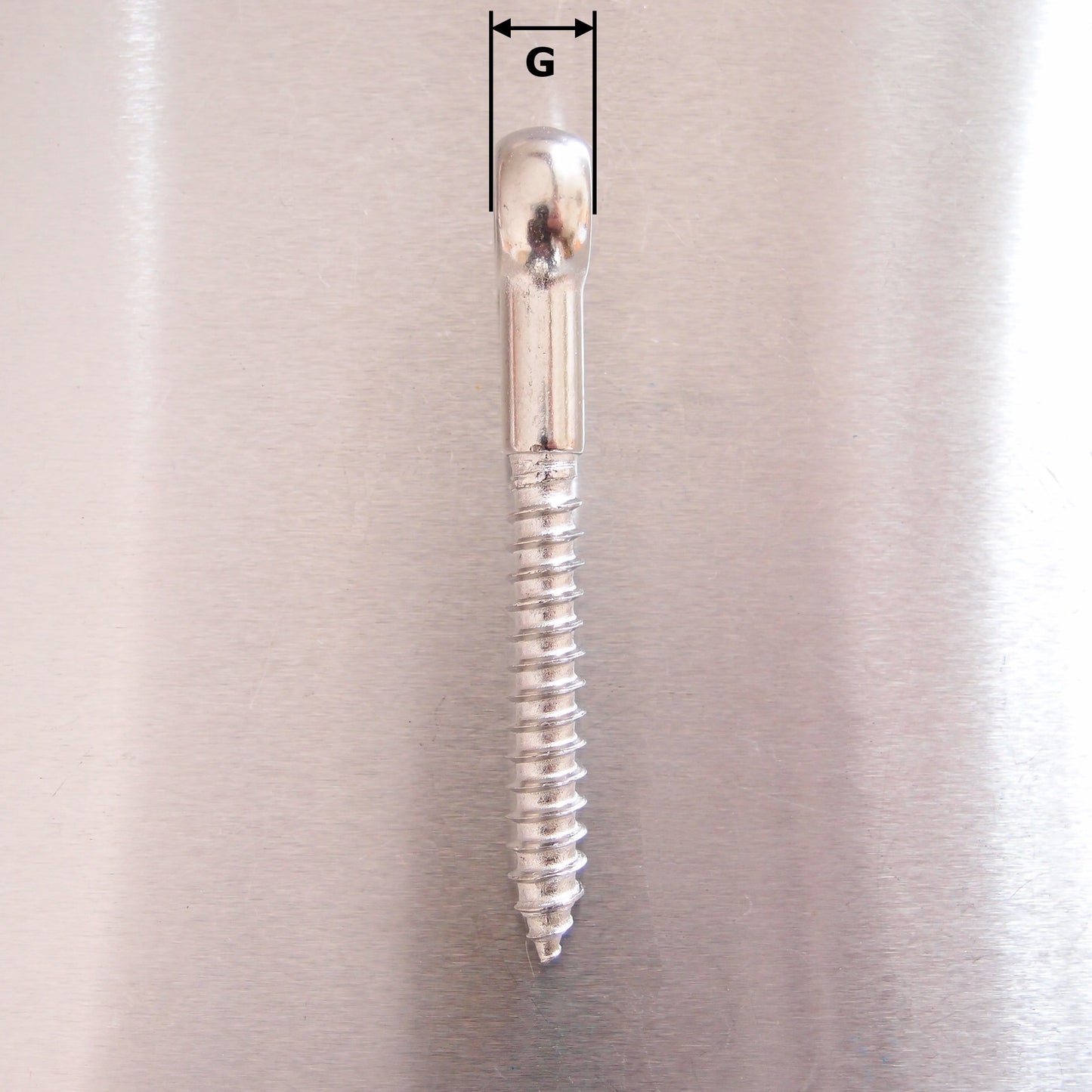 Stainless Steel Woodscrew Eye Bolt with Small Eye - AISI 316