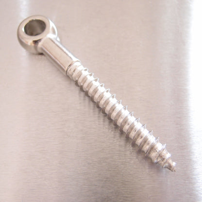Stainless Steel Woodscrew Eye Bolt with Small Eye - AISI 316