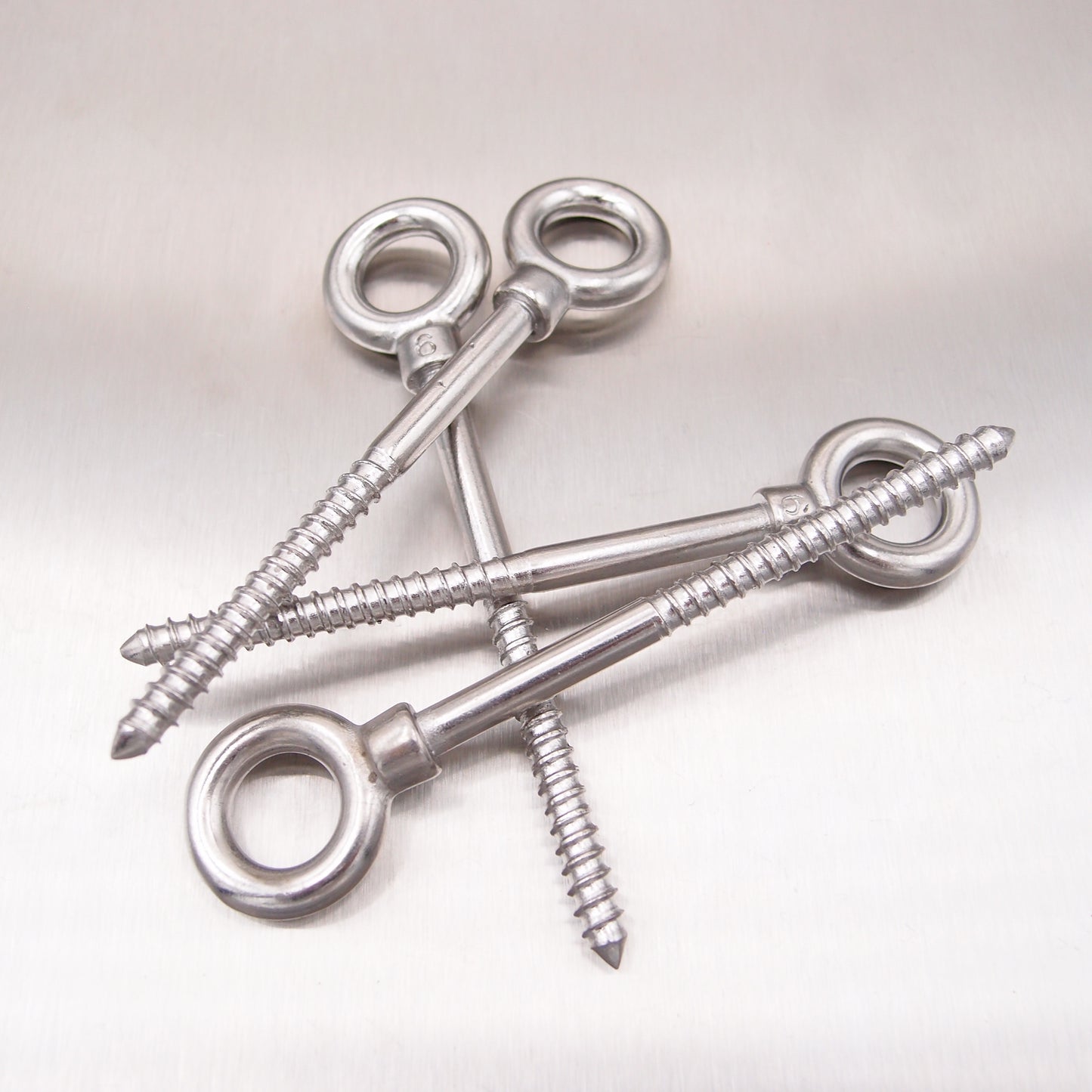 Stainless Steel Eyebolt with Lag Thread - Woodscrew Thread - AISI 316