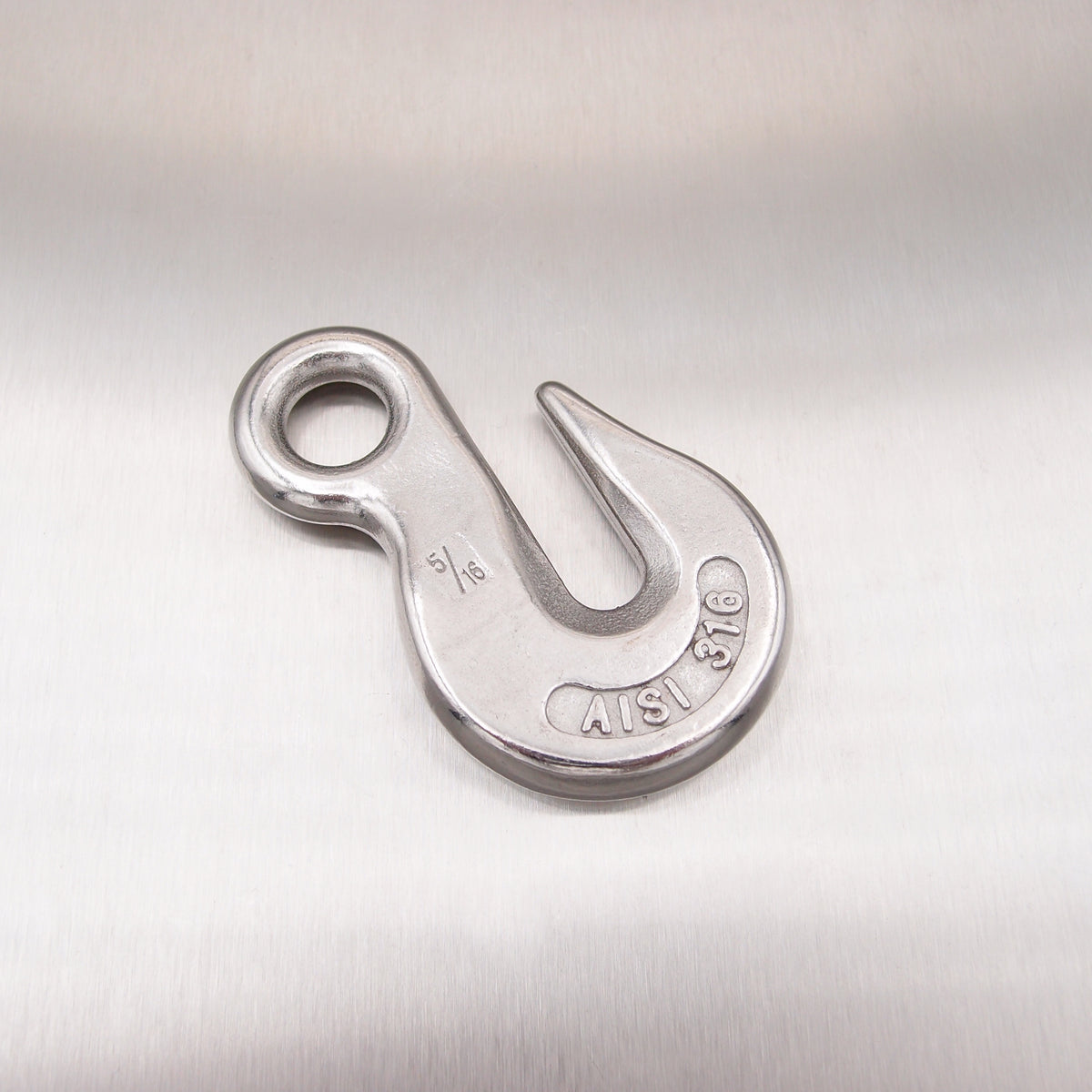 Stainless Steel Eye Type Grab Hook - AISI 316