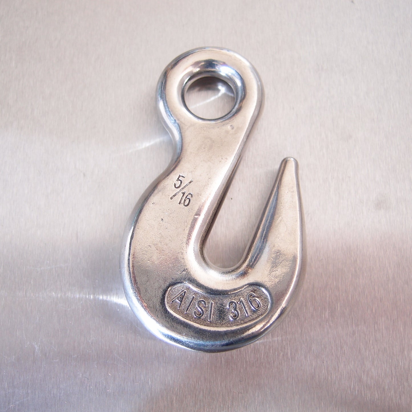 Stainless Steel Eye Type Grab Hook - AISI 316