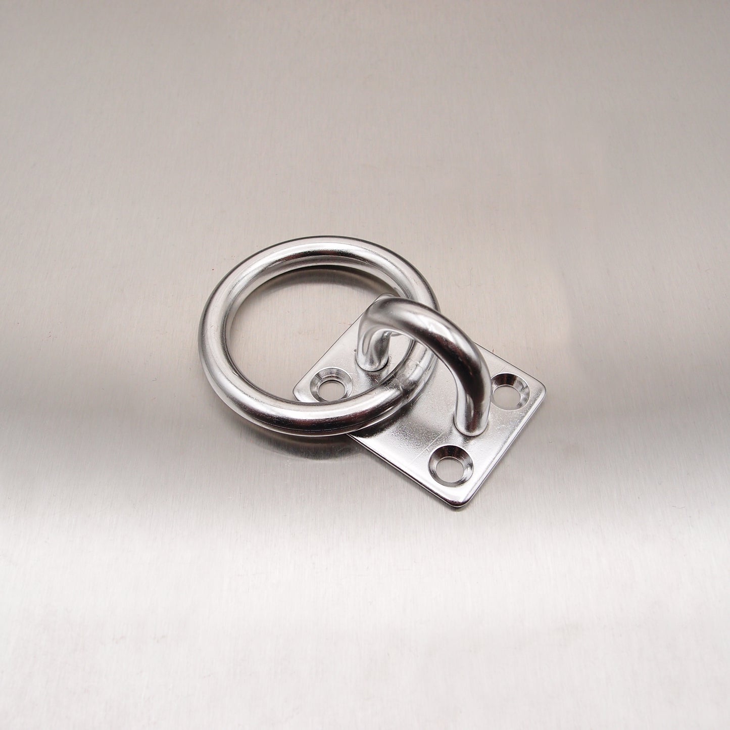 Stainless Steel Four Hole Eye Plates - Fitted with Ring AISI 304