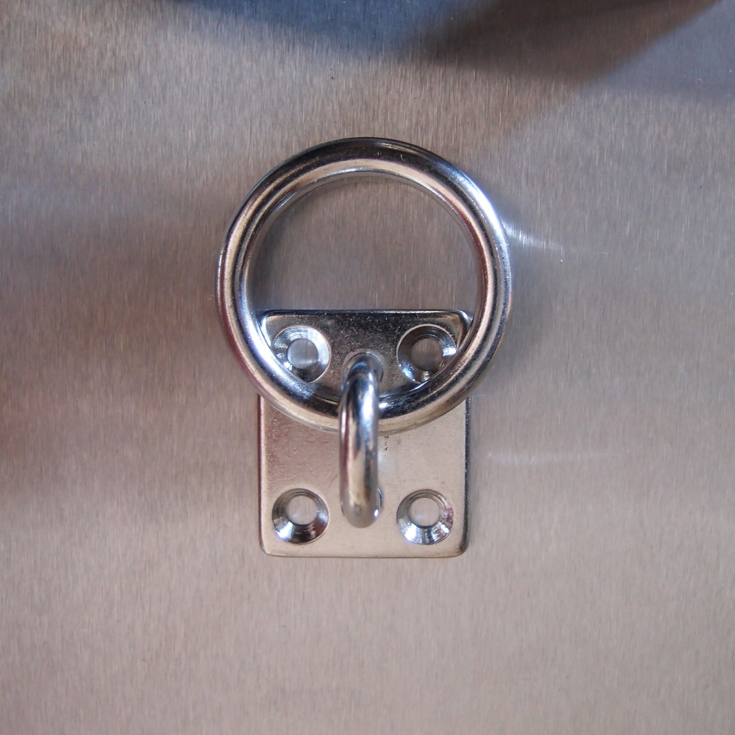 Stainless Steel Four Hole Eye Plates - Fitted with Ring AISI 304