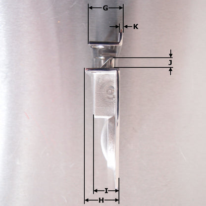 Flush Lifting Pull with Catch and Strike Plate Stainless Steel - AISI316