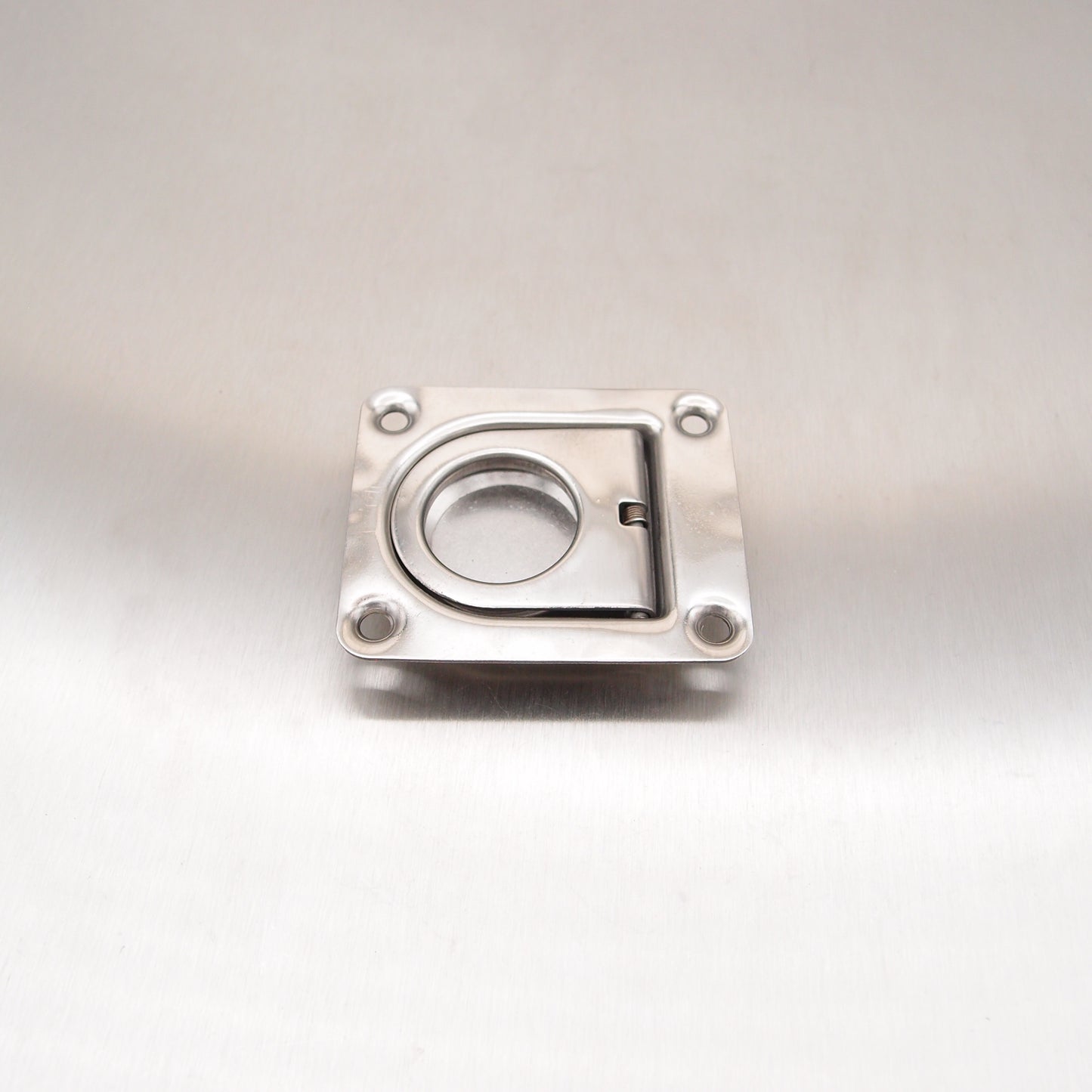 Stainless Steel Flush Lifting Pull with Spring - AISI 316