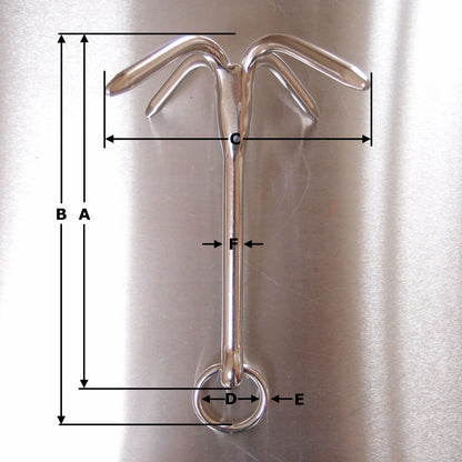 Stainless Steel Four Prong Grapnel Anchor - AISI 316