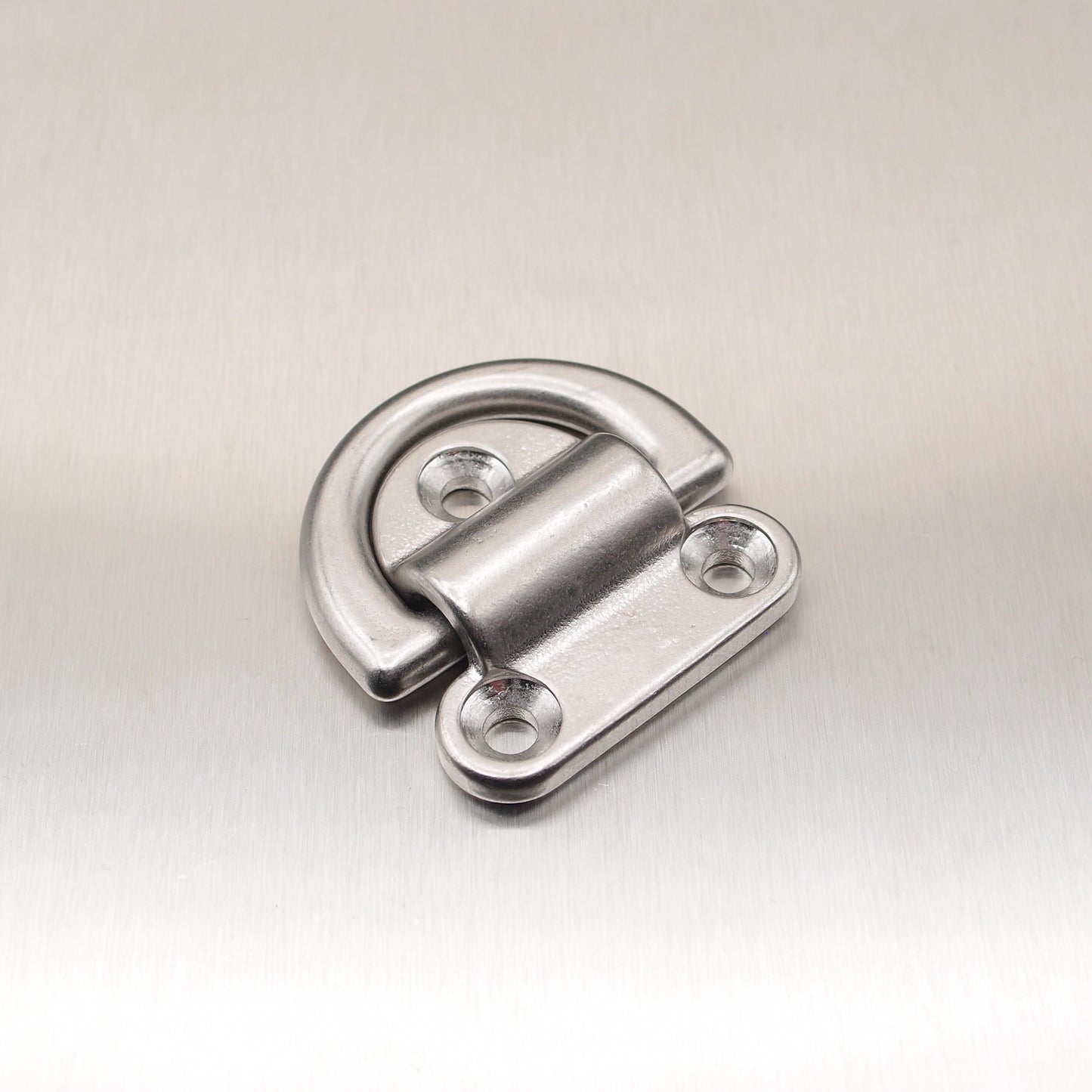 50mm Stainless Steel Folding Pad Eyes - Folding D ring - AISI 316