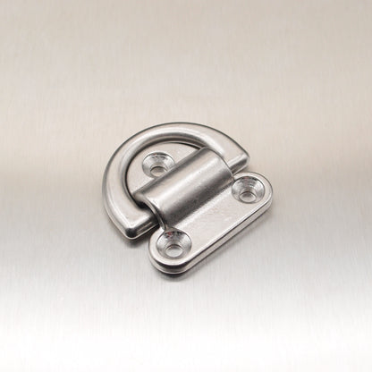 50mm Stainless Steel Folding Pad Eyes - Folding D ring - AISI 316