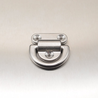 50mm Stainless Steel Folding Pad Eyes - Folding D ring - AISI 316