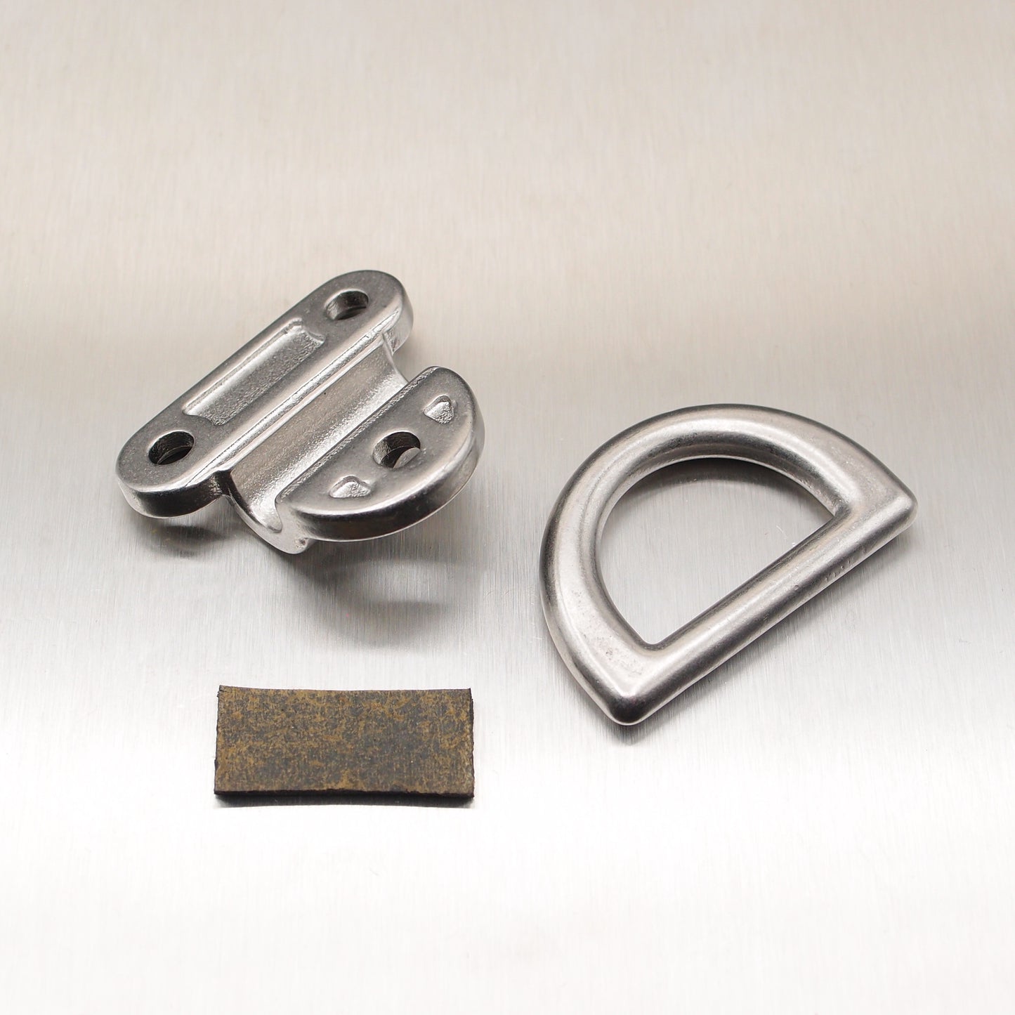 50mm Stainless Steel Folding Pad Eyes - Folding D ring - AISI 316