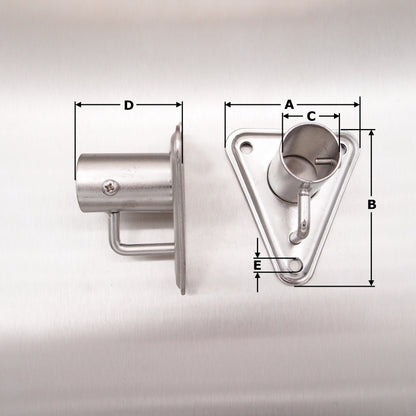Stainless Steel Flagstaff Sockets - AISI 316