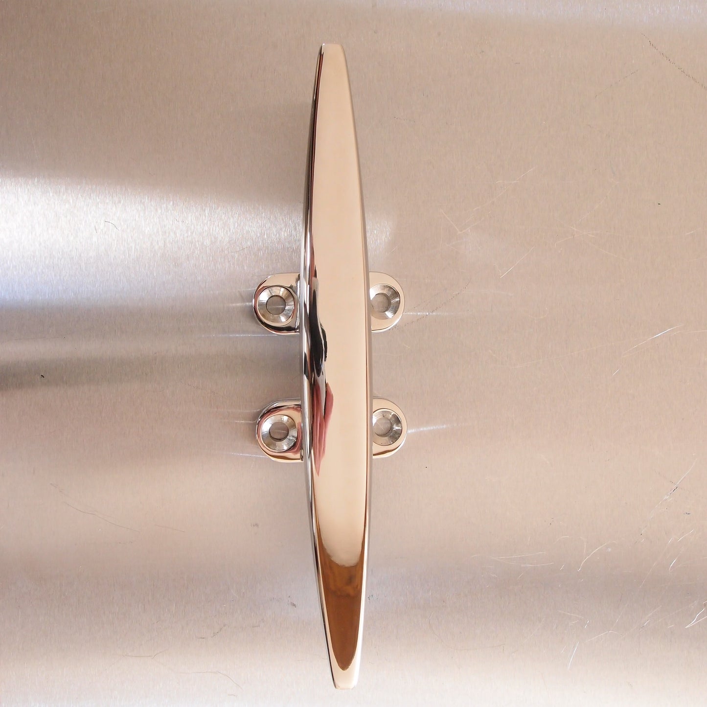 Stainless Steel Flat Top Cleats Four Holes - AISI 316
