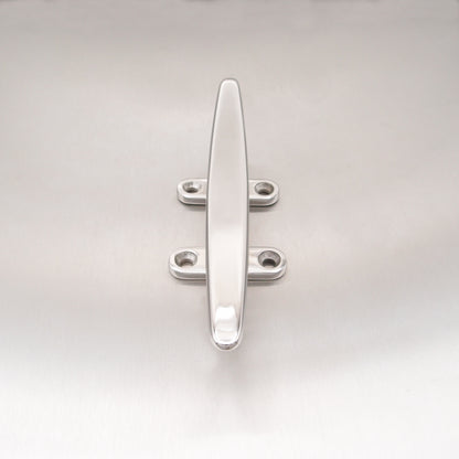 Stainless Steel Flat Top Cleats Four Holes - AISI 316