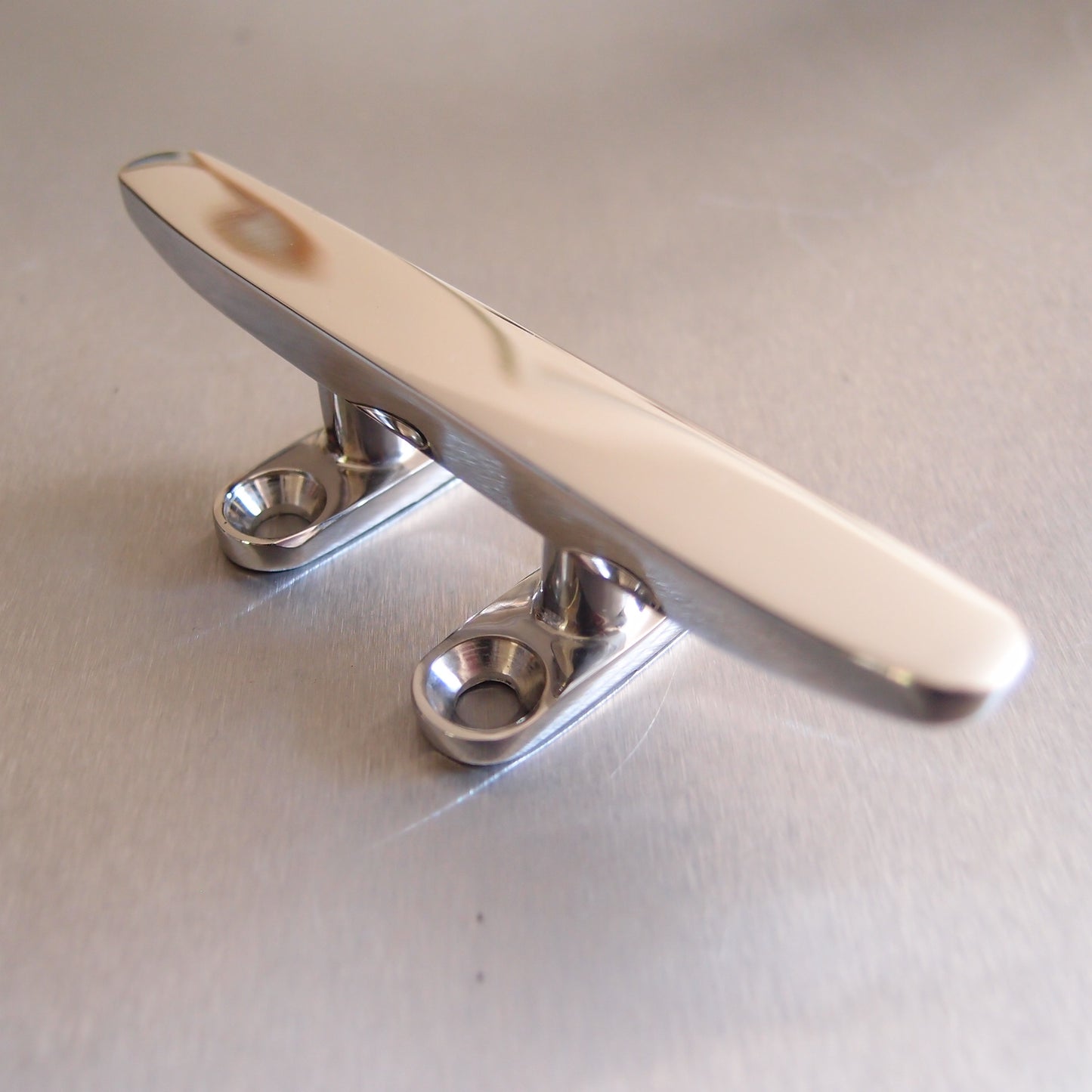 Stainless Steel Flat Top Cleats Four Holes - AISI 316
