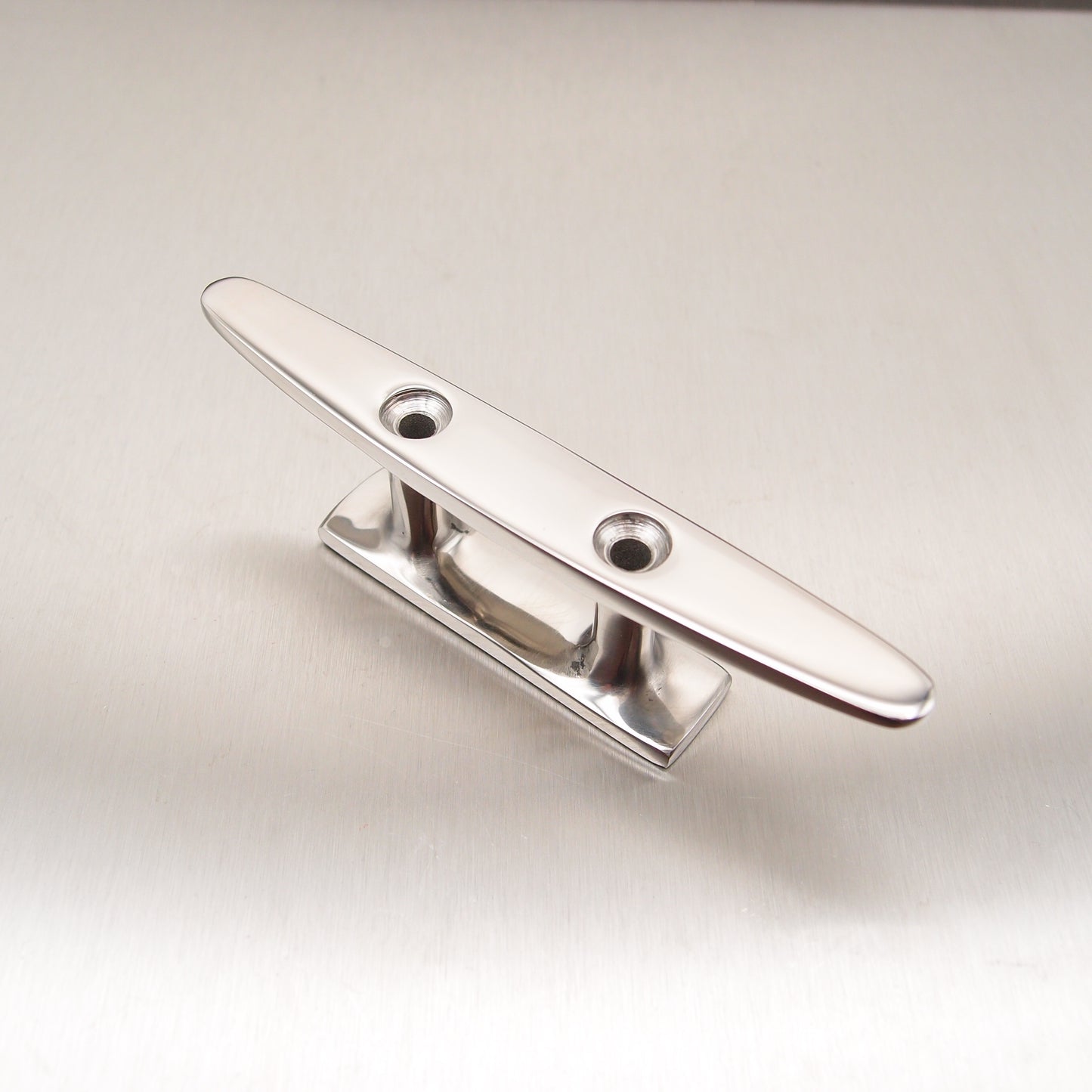 Stainless Steel Low Flat Top Cleats Two Holes - AISI 316